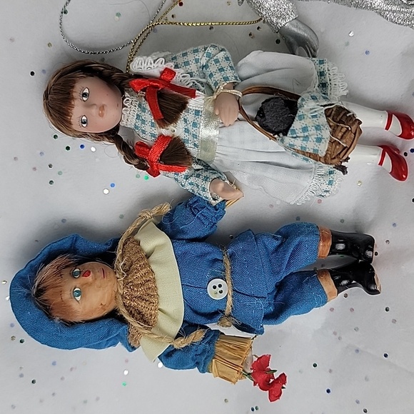 Vintage Wizard of Oz Porcelain Doll ornaments set - Picture 3 of 10